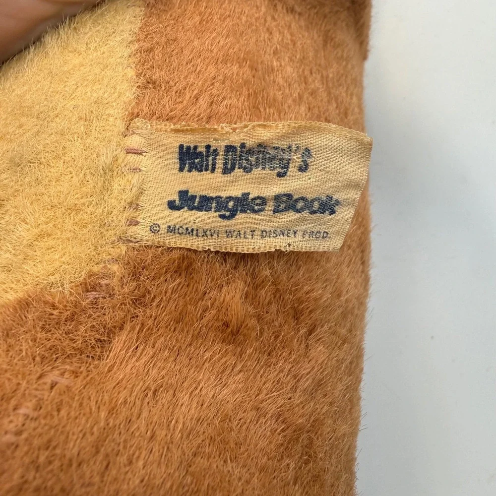 Vintage 1966 Walt Disney Jungle Book Baloo Bear Plush Gund Mfg Co J Swedlin Inc